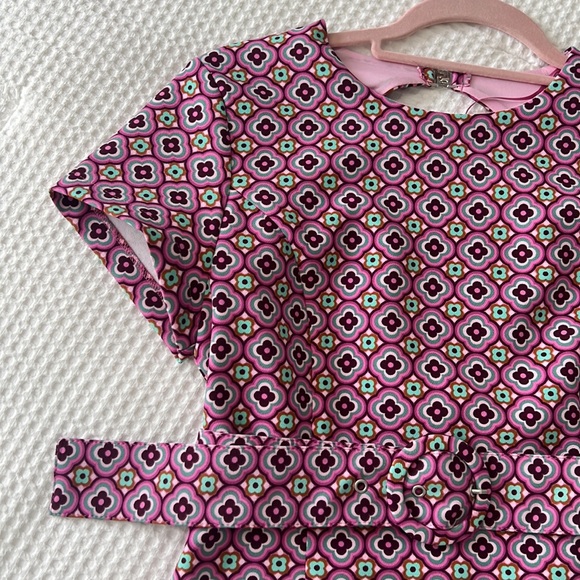 Zara Pink Retro Style Dress - Picture 6 of 10